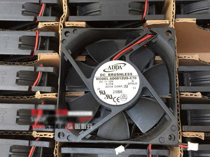 ADDA AD0812US-C70 12V 0.27A 2wires Cooling Fan ADDA AD0812US-C70 12V 0.27A 2wires Cooling Fan
